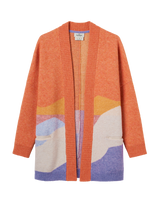 The Passenger Womens Scenic Cardigan in Scenic Sunrise Orange