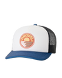 Weekender Trucker Cap in Bone & Navy