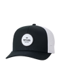 Routine Curve Trucker Cap in Black & White