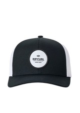 Routine Curve Trucker Cap in Black & White