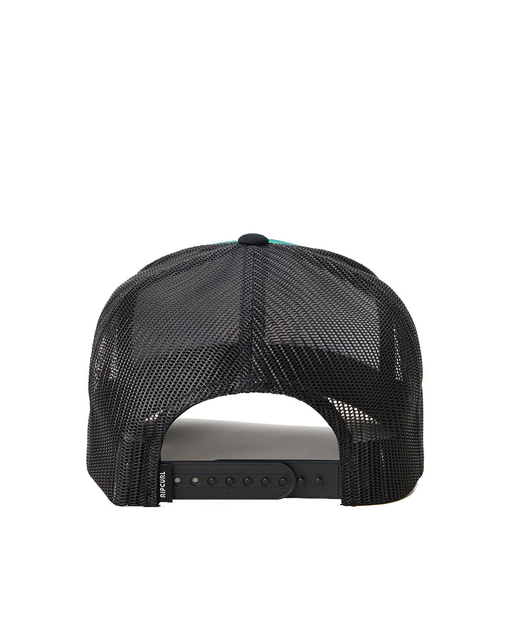 The Rip Curl Mens Routine Curve Trucker Cap in Black & Blue