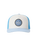 The Rip Curl Mens Routine Curve Trucker Cap in Bone & Blue