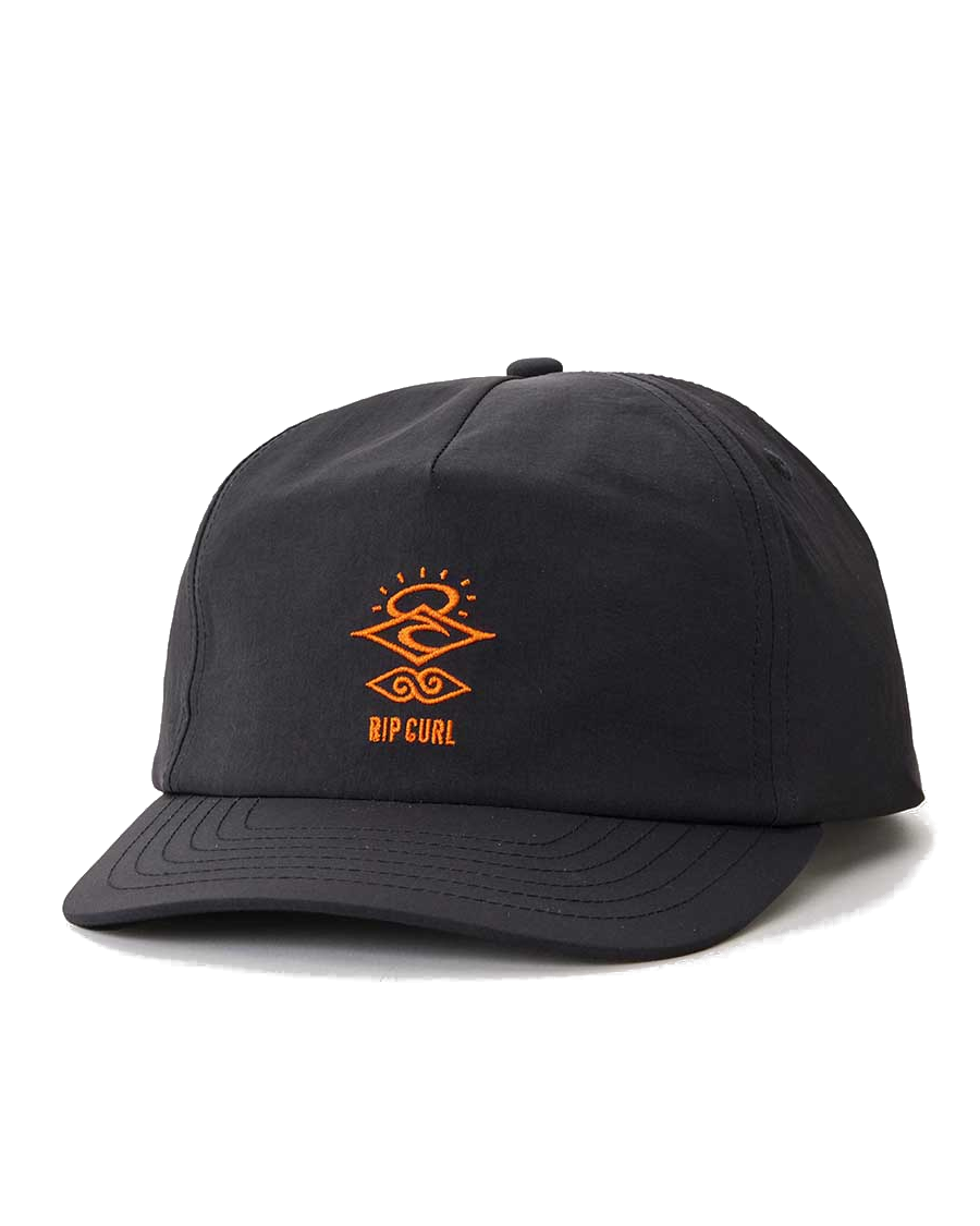 The Rip Curl Mens Icons Search Snapback Cap in Black