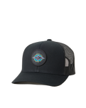 The Rip Curl Mens Custom Curve Trucker Cap in Black & Purple