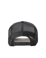 The Rip Curl Mens Custom Curve Trucker Cap in Black & Purple