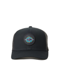 The Rip Curl Mens Custom Curve Trucker Cap in Black & Purple