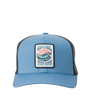 Custom Curve Trucker Cap in Storm Blue