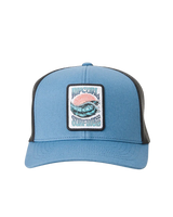 Custom Curve Trucker Cap in Storm Blue