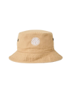 The Rip Curl Mens Wetty Icon Bucket Hat in Khaki