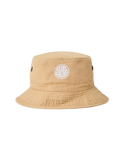 The Rip Curl Mens Wetty Icon Bucket Hat in Khaki