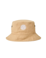 The Rip Curl Mens Wetty Icon Bucket Hat in Khaki