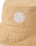 The Rip Curl Mens Wetty Icon Bucket Hat in Khaki