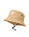 The Rip Curl Mens Wetty Icon Bucket Hat in Khaki