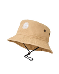 The Rip Curl Mens Wetty Icon Bucket Hat in Khaki