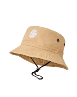 The Rip Curl Mens Wetty Icon Bucket Hat in Khaki