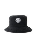 The Rip Curl Mens Wetty Icon Bucket Hat in Black