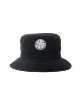 The Rip Curl Mens Wetty Icon Bucket Hat in Black