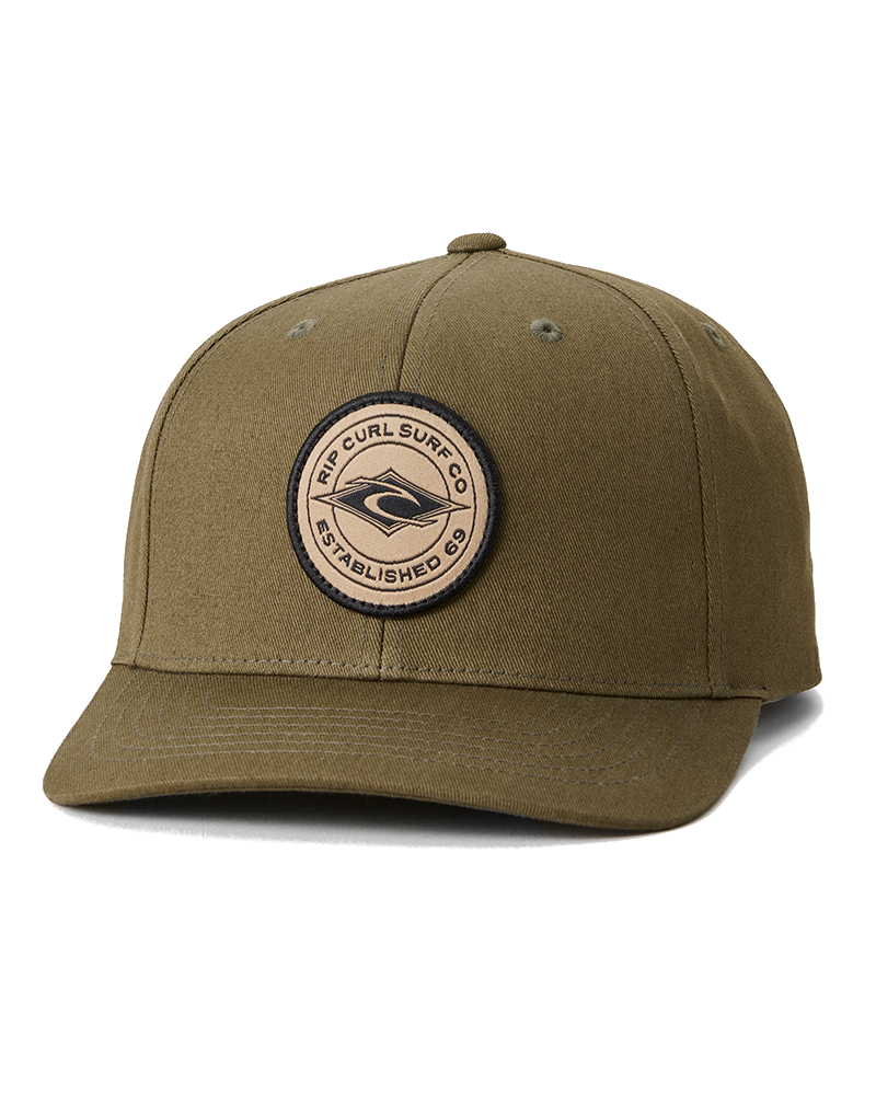 The Rip Curl Mens Stapler Cap in Rock