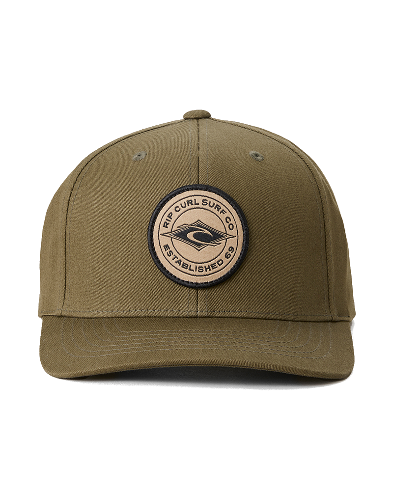 The Rip Curl Mens Stapler Cap in Rock