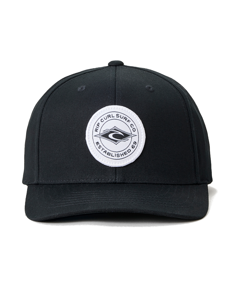 The Rip Curl Mens Stapler Cap in Black