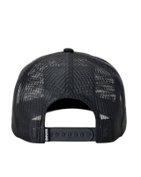 Pacific Rinse Trucker Cap in Black