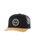 The Rip Curl Mens Routine 2.0 Trucker Cap in Black & Khaki