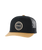 The Rip Curl Mens Routine 2.0 Trucker Cap in Black & Khaki