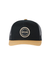 The Rip Curl Mens Routine 2.0 Trucker Cap in Black & Khaki