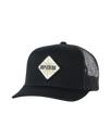 The Rip Curl Mens Custom Badge Trucker Cap in Black