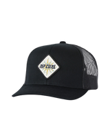 The Rip Curl Mens Custom Badge Trucker Cap in Black