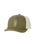 The Rip Curl Mens Search Icon Canvas Trucker Cap in Dark Olive