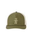 The Rip Curl Mens Search Icon Canvas Trucker Cap in Dark Olive