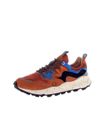 Yamano 3 Shoes in Warm Coral, Deep Blue & Black