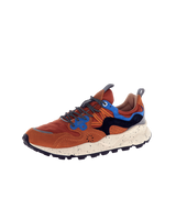 Yamano 3 Shoes in Warm Coral, Deep Blue & Black