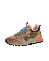 The Flower Mountain Womens Kotetsu Shoes in Taupe & Grey