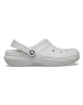 The Crocs Womens Classic Fuzz-Lined Clogs in Atmosphere