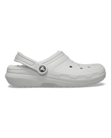 The Crocs Womens Classic Fuzz-Lined Clogs in Atmosphere