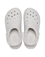 The Crocs Womens Classic Fuzz-Lined Clogs in Atmosphere