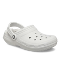 The Crocs Womens Classic Fuzz-Lined Clogs in Atmosphere