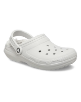 The Crocs Womens Classic Fuzz-Lined Clogs in Atmosphere