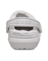 The Crocs Womens Classic Fuzz-Lined Clogs in Atmosphere