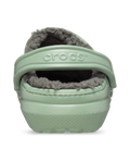 The Crocs Womens Classic Fuzz-Lined Clogs in Moss & Multi