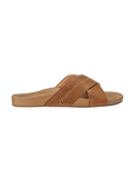 Kīpe‘a ‘Olu Leather Sliders in Sahara