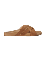 Kīpe‘a ‘Olu Leather Sliders in Sahara