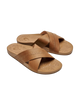 Kīpe‘a ‘Olu Leather Sliders in Sahara