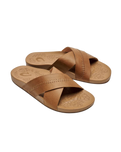 Kīpe‘a ‘Olu Leather Sliders in Sahara