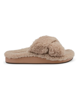 The Olukai Womens Hila Heu Slipper in Tan