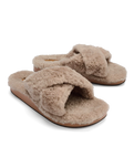 The Olukai Womens Hila Heu Slipper in Tan