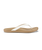 The Olukai Womens Ho‘ōpio Maluā Flip Flops in Bright White & Warm Sand
