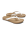 The Olukai Womens Ho‘ōpio Maluā Flip Flops in Bright White & Warm Sand